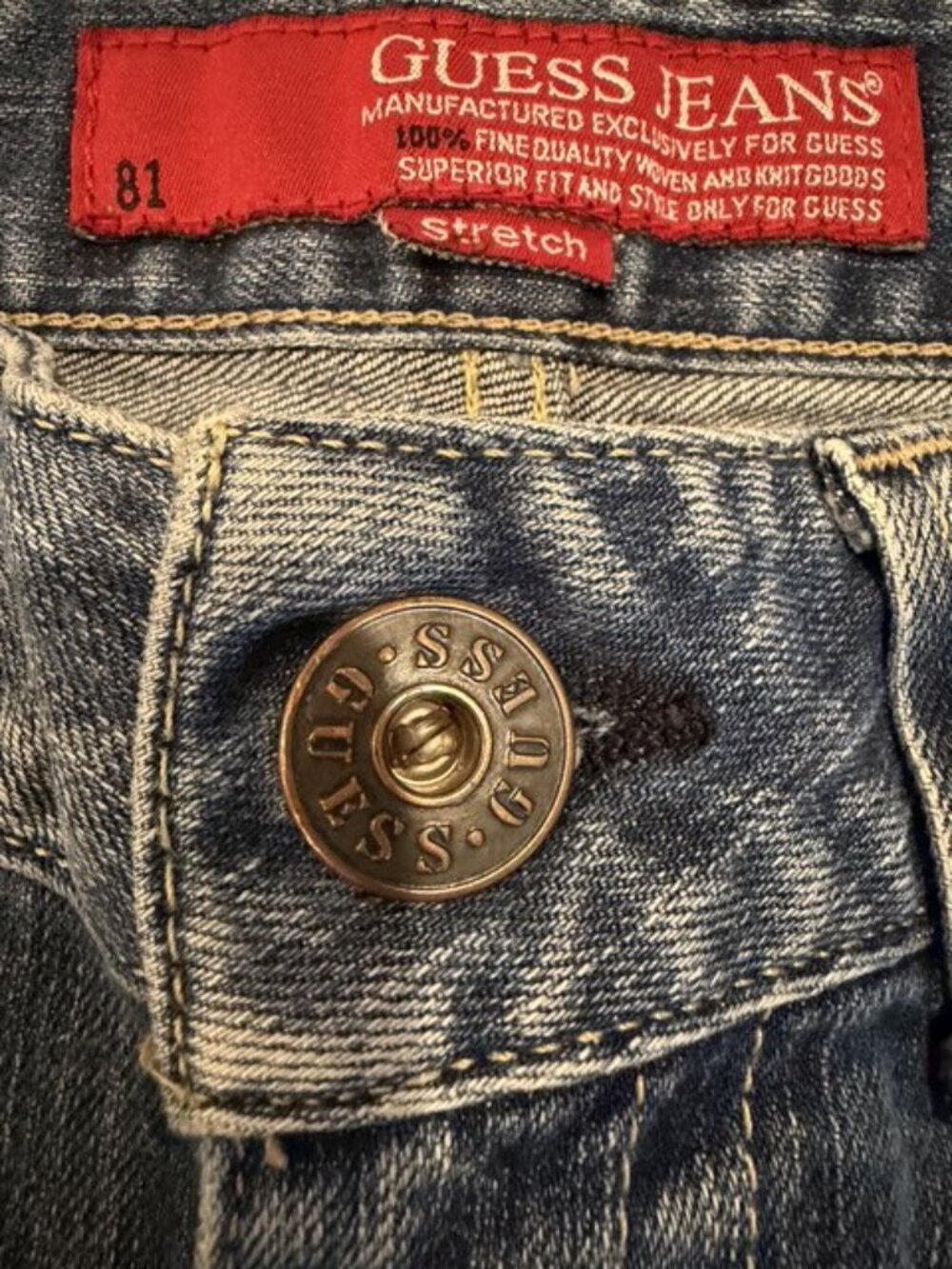 Guess brand jeans with western style rivet detailing - Picture 8 of 12
